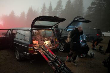 My Volvo 240 Wagon on a Ski-Trip to Sweden