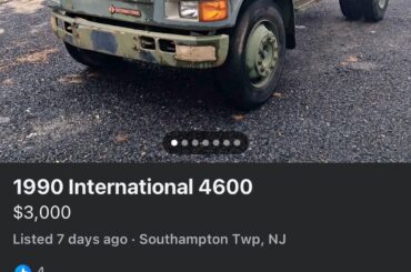 International truck with two steering wheels and pedals