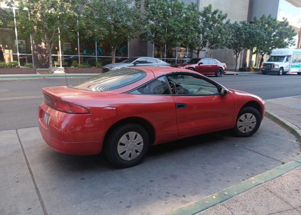 Bone stock base model [Mitsubishi Eclipse] spotted in Phoenix AZ. Not a single modification