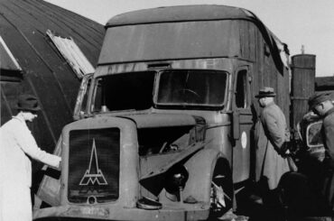 Gassing Van used to liquidate Jews at the Kulmhof (Chelmno) extermination camp and near Konitz.