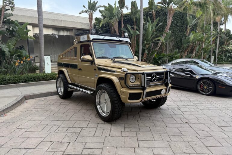 Custom [Mercedes G Wagon] Spotted at the Pendry Hotel in Newport Beach.