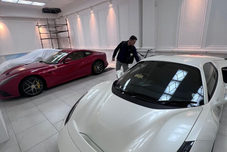 My dad's car collection