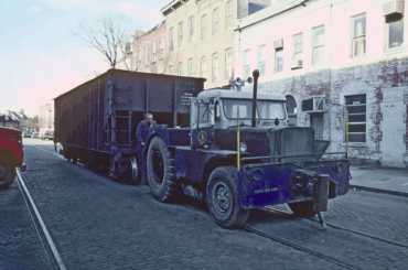 The Caterpillar DT-1 Street Tractor moved railroad cars around Baltimore's Inner Harbor.