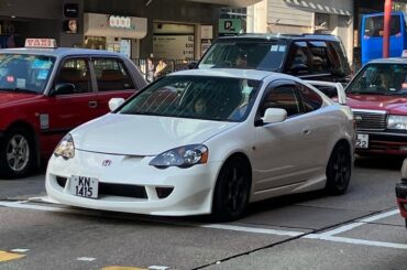 Clean [Honda Integra Type R], surrounded by taxis in HK