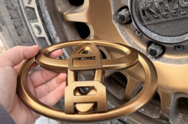 Lacquer on emblems/inlays