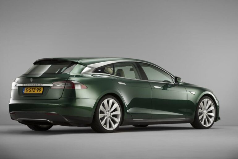 RemetzCars Model SB. A Tesla Model S shooting brake conversion
