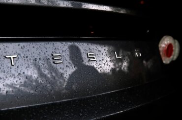 Dale Miller’s Tesla Roadster is parked in his garage in San Rafael, Calif. on Thursday, March 15, 2018. (Photo By Paul Chinn/The San Francisco Chronicle via Getty Images)