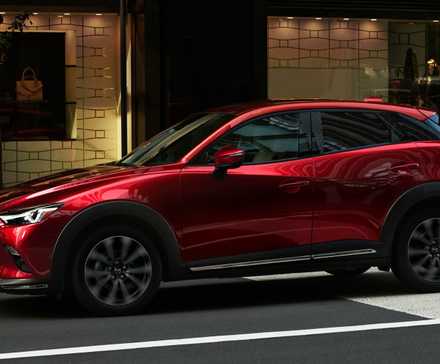 Side profile shot of a 2019 Mazda CX-3