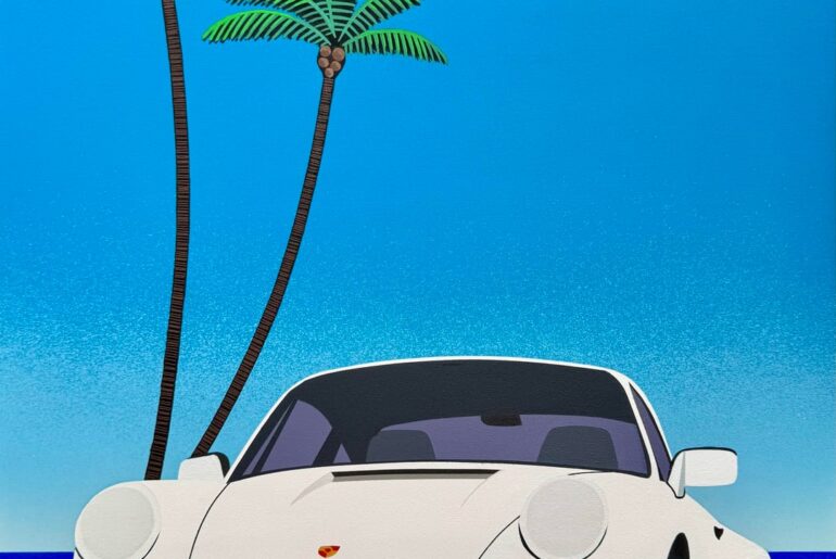 My acrylic work of a 1985 Porsche 911