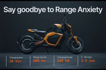 Garage view of Verge TS Pro with modular platform designed to accept future battery upgrades easily.