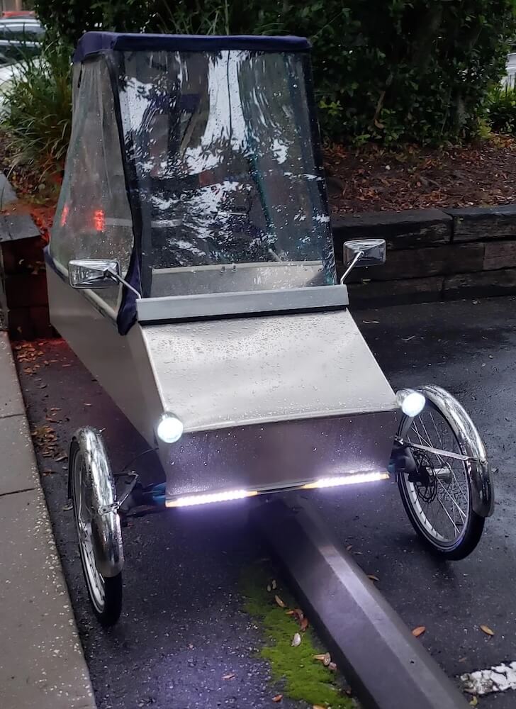 Some of the best innovations come from home garages, like an ingenious e-bike built from junkyard scraps.