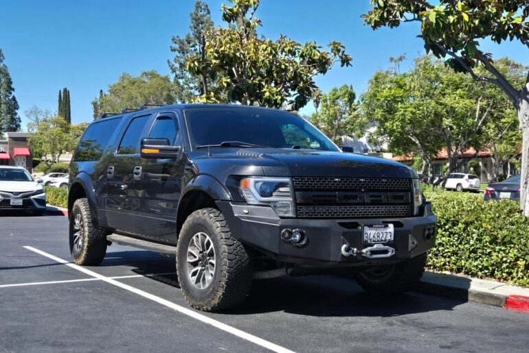 Saw this [Ford F-150] Hennessy Velociraptor suv conversion