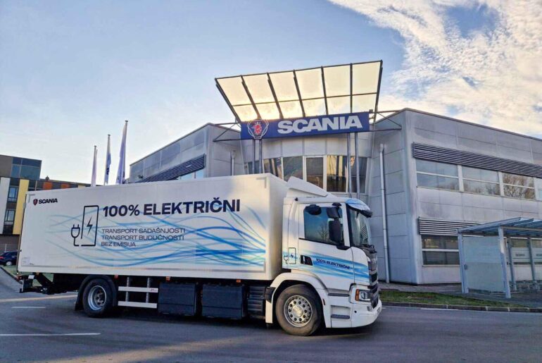 Scania delivers the very first electric truck to Croatia