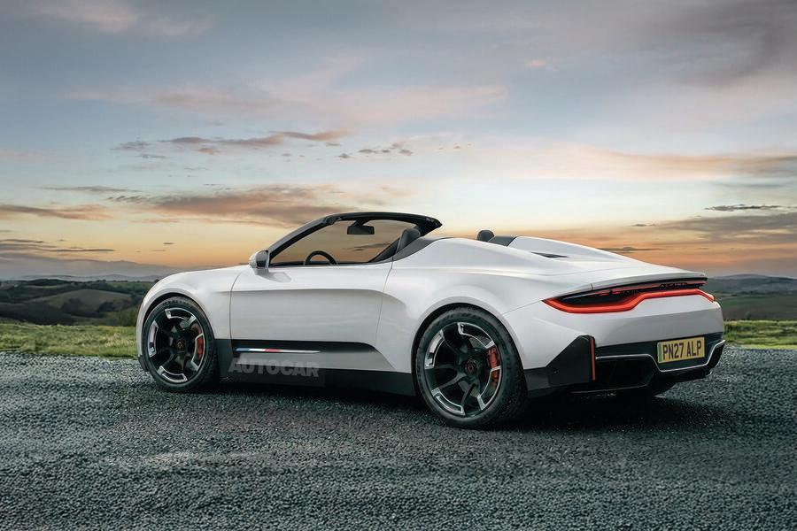 Alpine A110 convertible Autocar render