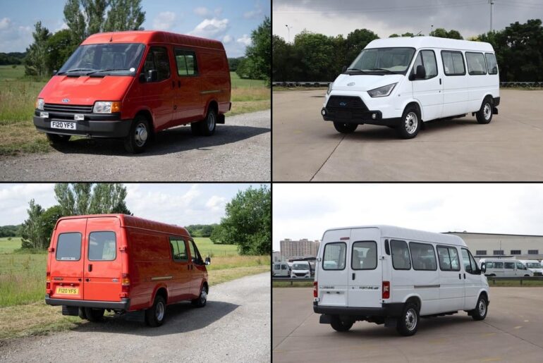 Vans which continued production outside of their country of origin