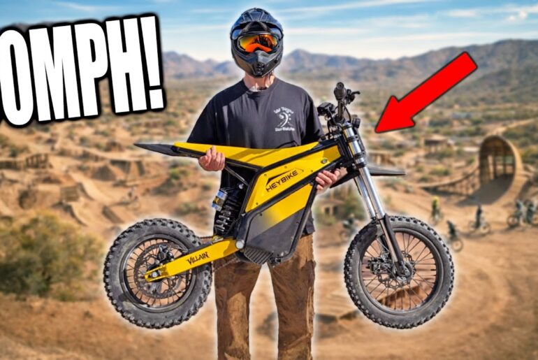 Best 52V Electric Dirt Bike Under $1500? (This Thing RIPS) HeyBike Villain