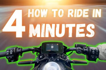 How to ride an electric motorcycle in 4 minutes!
