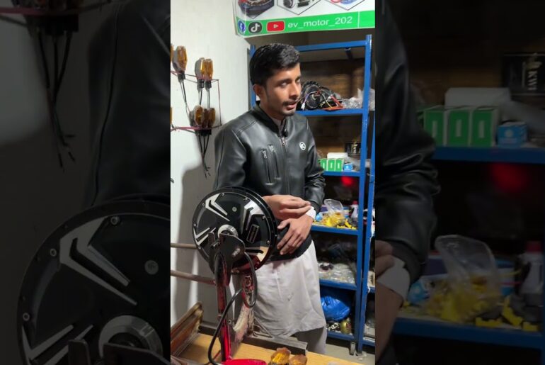 Patrol bike converter into electric bike #lahoridrives #ev #automobile #foryou