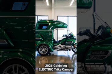2026 Honda Goldwing ELECTRIC Trike Camper | Luxury Electric Touring Bike with Camper Setup