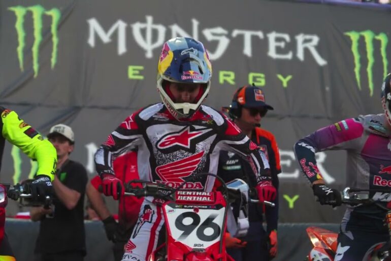 Hunter Lawrence an Inspired 2nd at Anaheim 2 Supercross