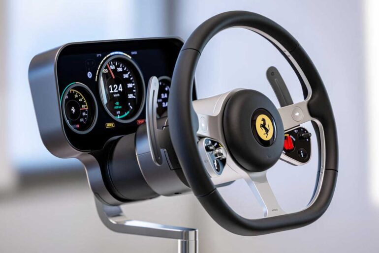 Ferrari unveils the name and interior of its first electric car