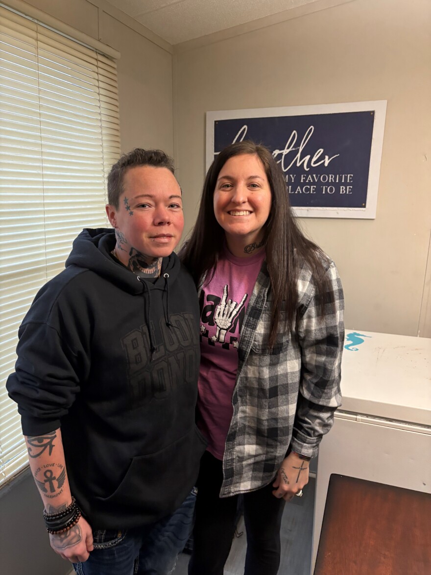 Brittany and Tiffany Diprisco were among about 1,600 workers laid off by BlueOval SK's plant closure in Glendale.