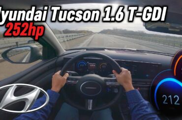 2025 Hyundai Tucson 1.6 T-GDI Plug-in-Hybrid (252 hp) | POV Autobahn Test Drive in Germany