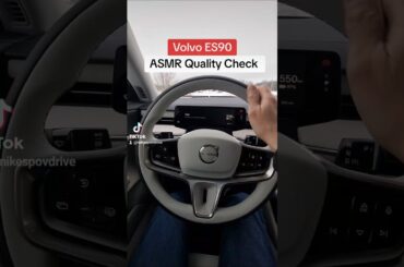 Volvo ES90 ASMR Quality Check. #Volvo #volvoes90 #electriccar #evlife #electric