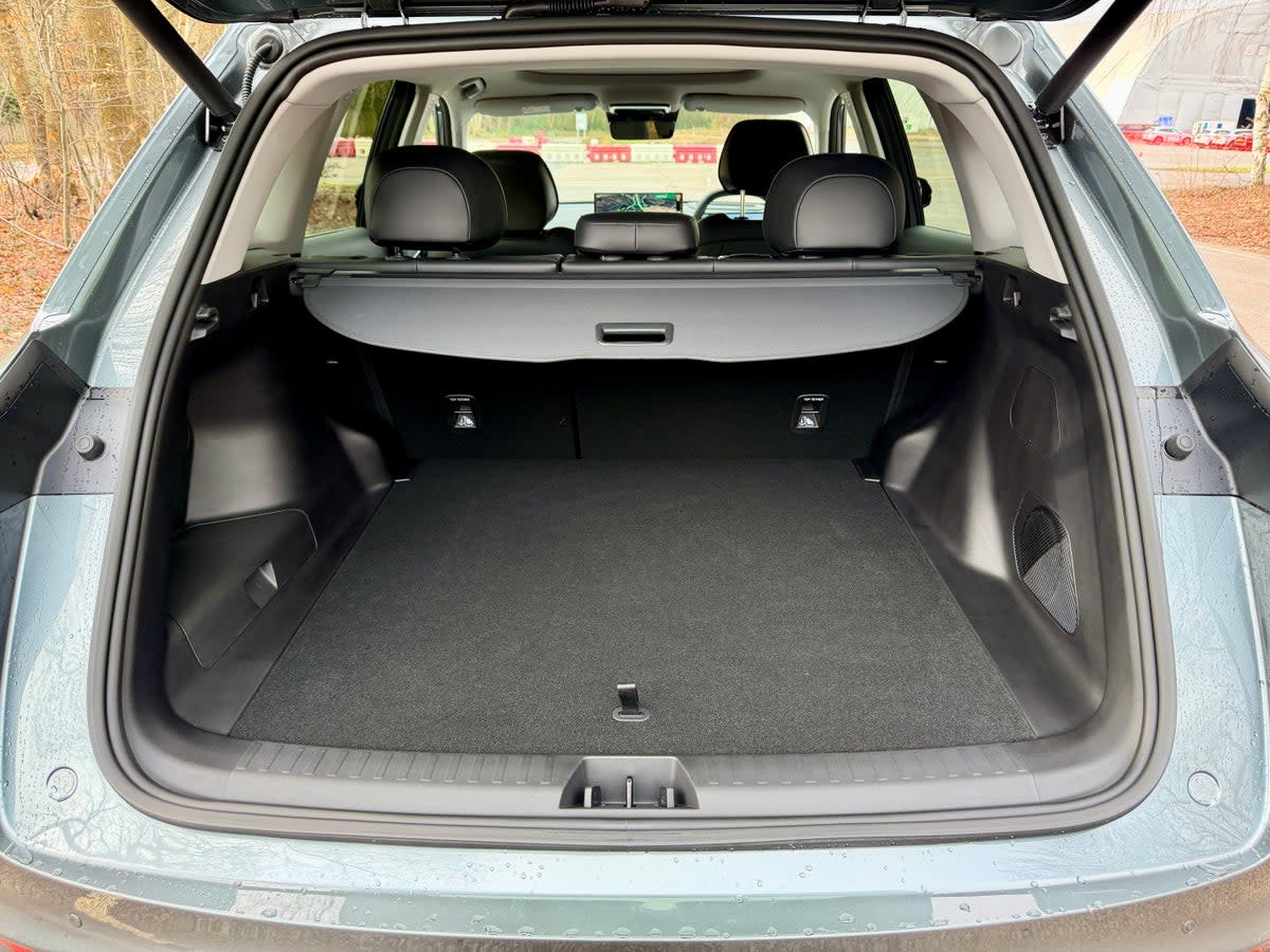 The Geely Starray EM-I's boot offers 528 litres of luggage space, expanding to 2,065 litres with the rear seats folded flat (Steve Fowler)