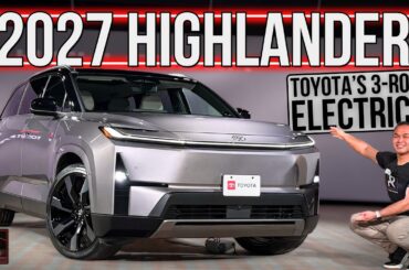 The 2027 Toyota Highlander Is A Reborn Built In America 3-Row Electric Family SUV