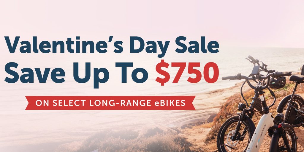 banner for Lectric Valentine's Day e-bike sale