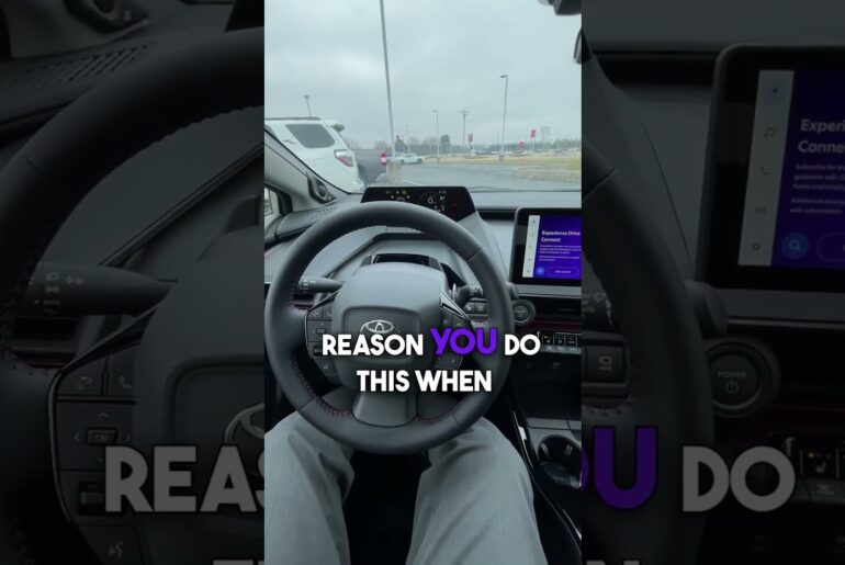 The 2026 Toyota Prius Premium Plug in Hybrid Tells You When the Gas & Brake Pedal are Pressed