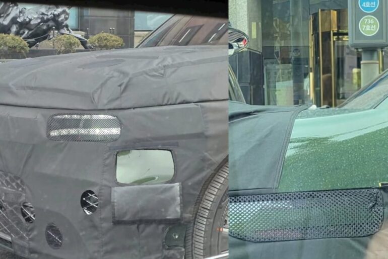 Genesis GV90 goes royal green in new sighting [Images]