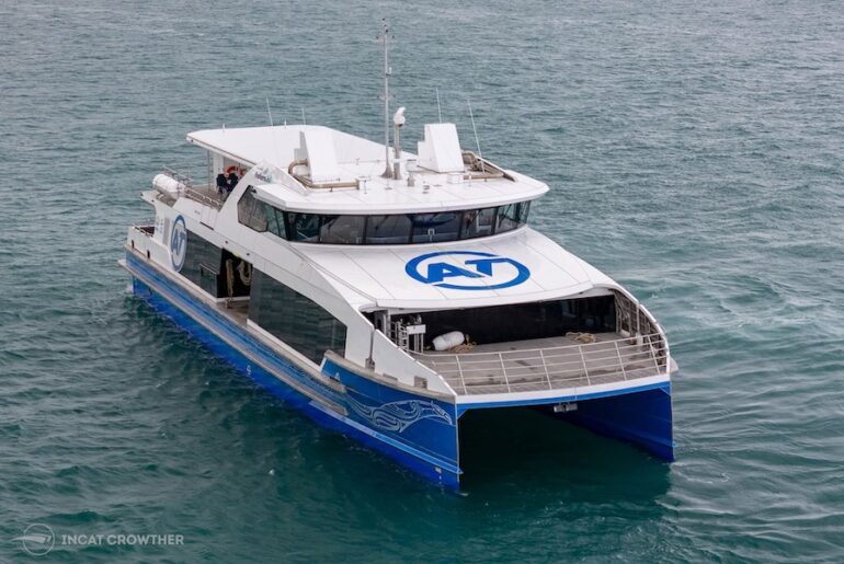 Auckland’s first Plug-In Hybrid Electric Fast Ferry performs exceptionally on sea trials and set to enter service