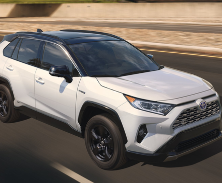 white 2020 Toyota RAV4 Hybrid