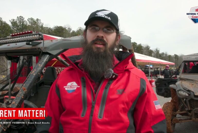 Honda National Technician Contest – 4-Wheel Winner: Trent Mattern, Open Road Honda