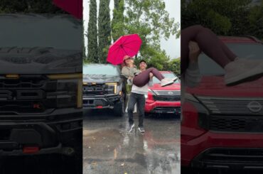 His F150 Raptor or her Nissan Rogue PHEV? @ford @nissanusa #ford #raptor #nissan #automobile