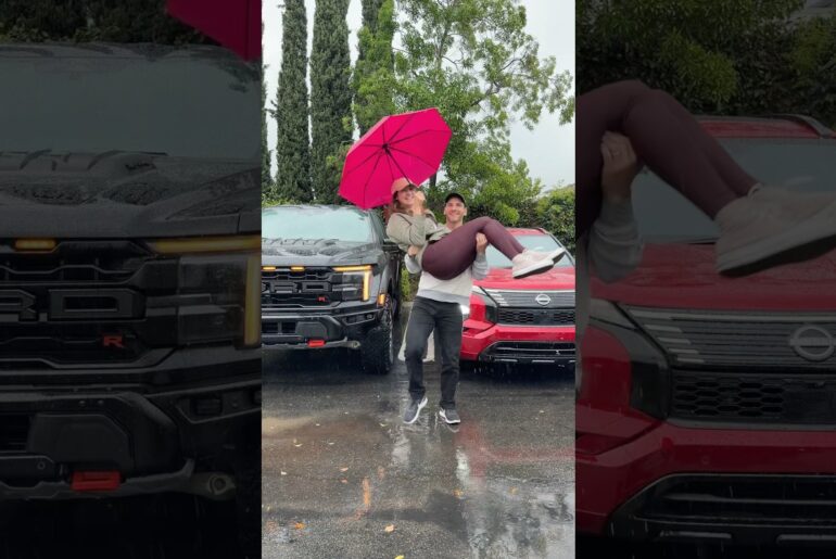 His F150 Raptor or her Nissan Rogue PHEV? @ford @nissanusa #ford #raptor #nissan #automobile