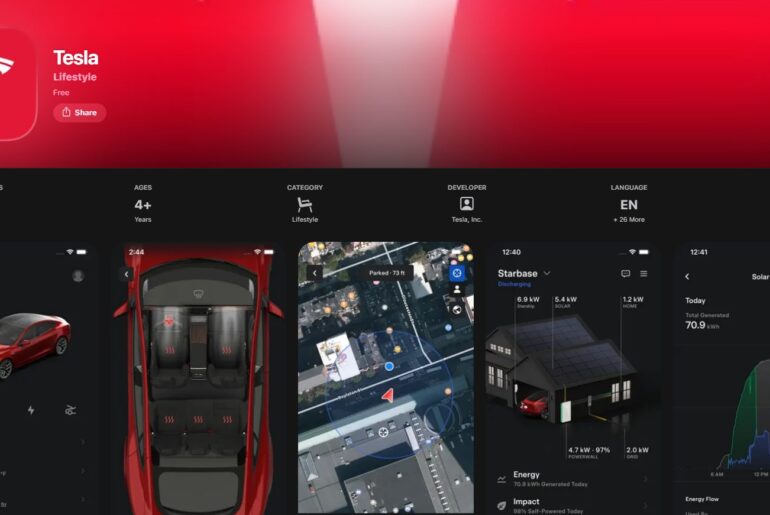 Tesla Mobile App Update