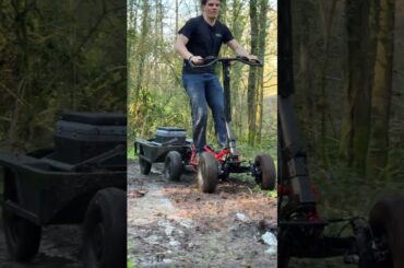 VEEHOP WITH A TRAILER IN THE MUD #veehop  #asmr  #offroad  #electricvehicle  #mud