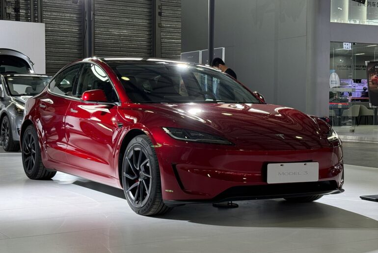 File photo shows a Tesla Model 3.