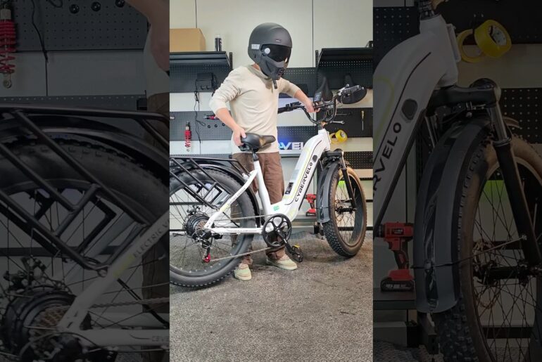 This chunky tires hit different! #cybervelo #ebike #electricbike #foryou #ek10 #electricvehicle #mtb