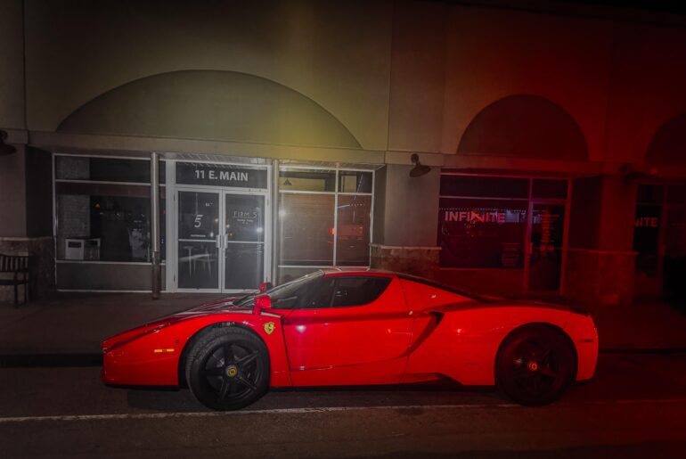 [Ferrari Enzo] in my small Montana town.