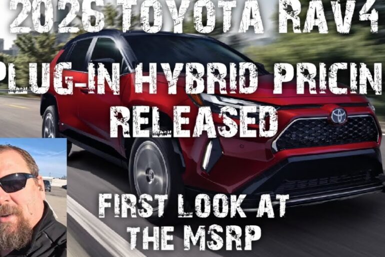 2026 Toyota Rav4 Plug-in Hybrid official pricing released
