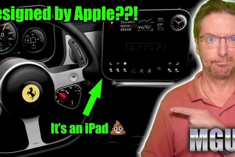 Ferrari's first EV is LITERALLY an iPad on wheels | MGUY Australia