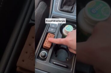 Keys, tiny toy cars, and even Bourbons. If it fits, it lives there 👀