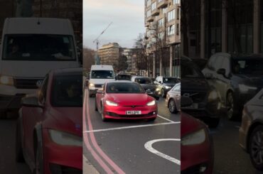 Modified Tesla Model S in London