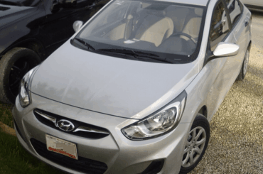 The 2011-2015 Dodge Attitude, a rebadged Hyundai Accent, and yes, the Hyundai badges in it aren't put by owners, they actually came from factory without them being changed.