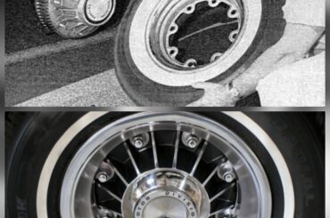 1960s Ponitac 8-lug wheels where the drum brake was integrated into the assembly. They dissappeared when disc brakes (at least on the front wheels) started becoming more common on cars