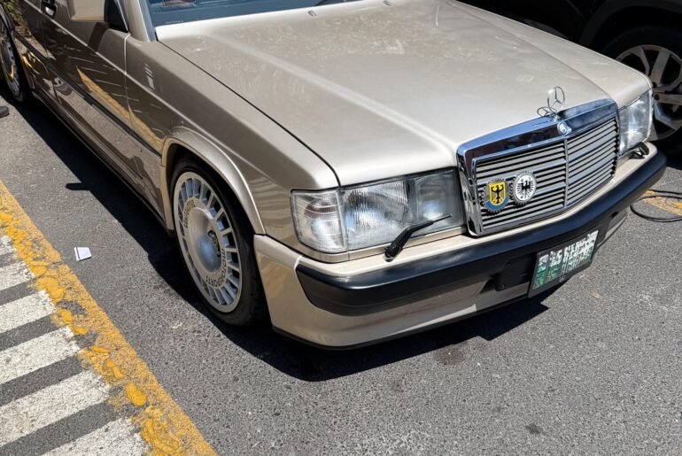 Spotted this [Mercedes-Benz W201 190E Cosworth] today.